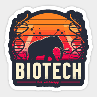 Biotech Bio Technology DNA Mammoth Science Crispr Gene Edit Sticker